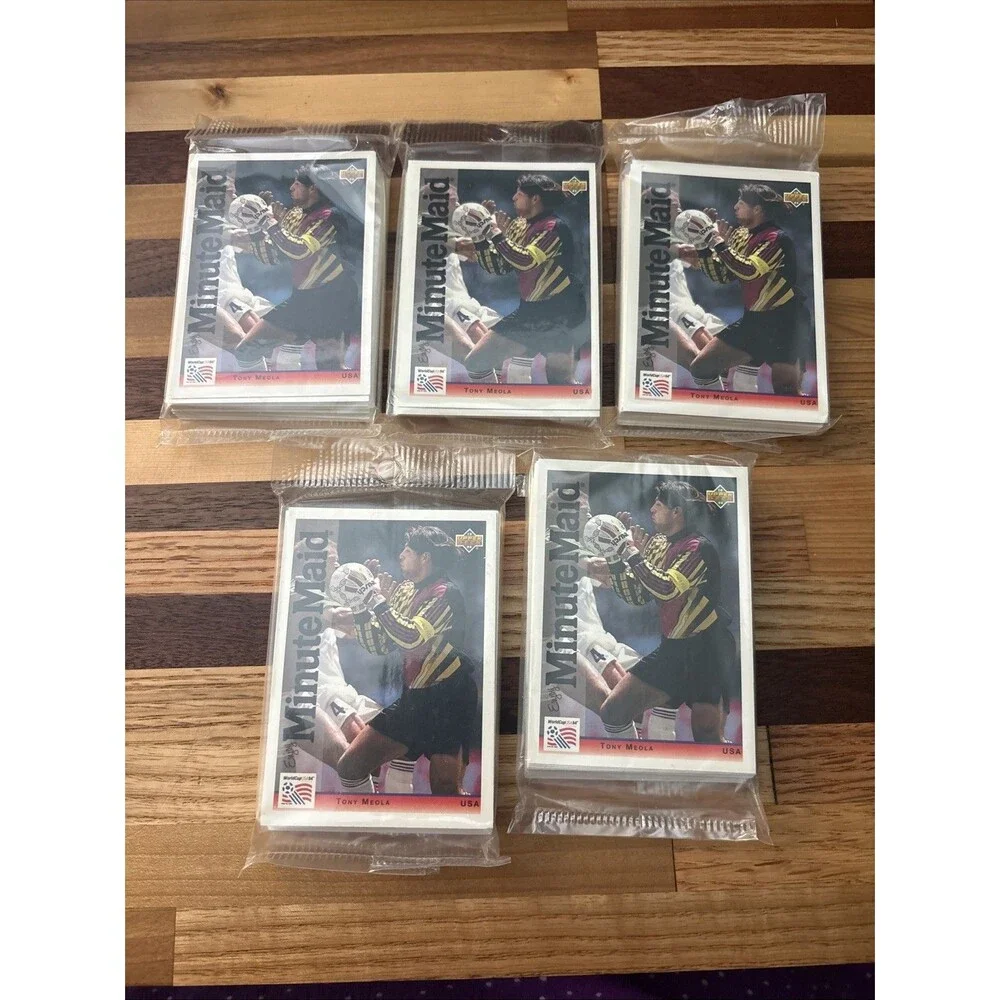 1994 World Cup Upper Deck Minute Maid FIFA Soccer 25 Card Set Sealed - Lot of 5